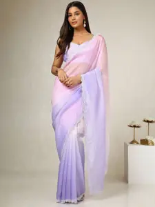 Soch Ombre Beads and Stones Organza Saree
