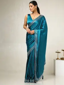 Soch Embellished Beads and Stones Satin Saree
