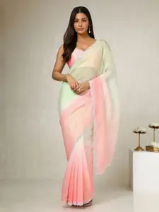 Soch Ombre Beads and Stones Embellished Organza Holi Saree