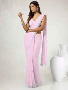 Soch Embellished Beads and Stones Pure Georgette Saree