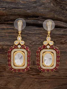Kushal's Fashion Jewellery Embellished Bridal  Contemporary Drop Earrings