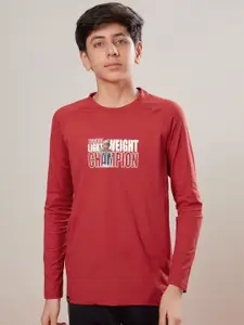 Technosport Boys aw'24 UPF50 Typography Printed Sports T-shirt