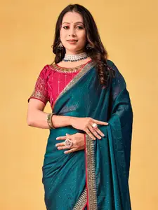 Anouk Anouk Embellished Beads and Stones Sarees With Blouse Piece
