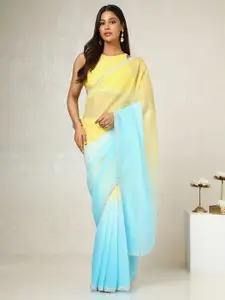 Soch Ombre Beads and Stones Tissue Holi Saree