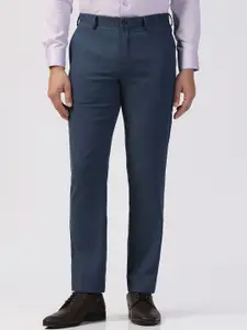 Blackberrys Men B-95 Slim Fit Mid-Rise Formal Trousers