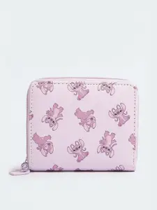max Women Printed PU Zip Around Wallet