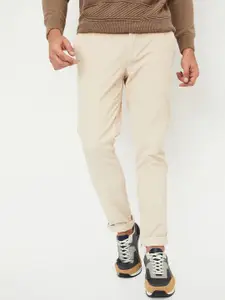 max Men Mid-Rise Cotton Regular Trousers