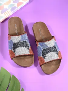 CARLO ROMANO Women Embellished Open Toe Flats