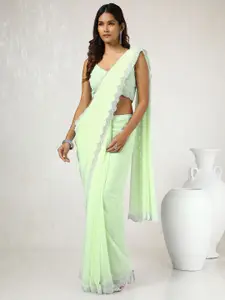 Soch Embellished Beads and Stones Pure Georgette Saree