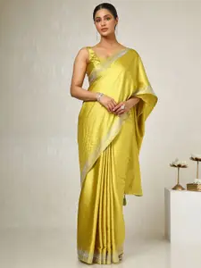 Soch Embellished Beads and Stones Satin Saree