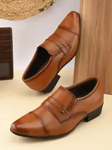 pelle albero Men Leather Formal Slip-On Shoes