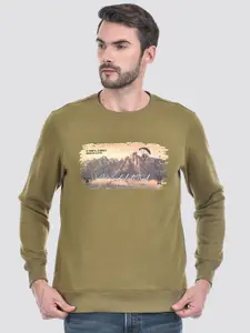 Numero Uno Men Printed Round Neck Cotton Sweatshirt