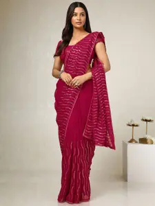 Soch Embellished Sequinned Pure Georgette Saree