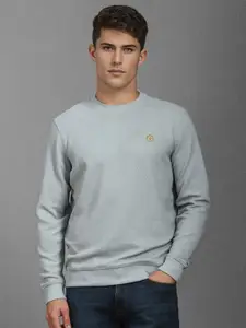 Louis Philippe Men Embroidered Sweatshirt