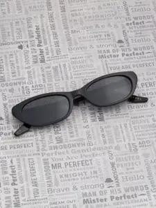 Ted Smith Women Aesthetic Black Cateye Luxury Acetate Sunglasses with Polarised Lens