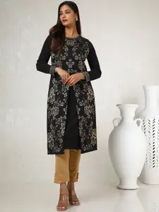 Soch Women Acrylic Woven Design Winter Kurta