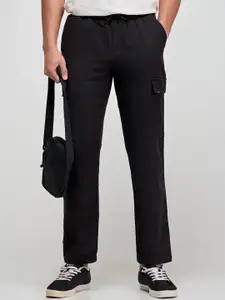 Red Flame Men Relaxed Fit Cargos Trousers