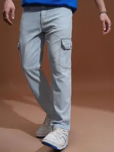 HIGHLANDER Men Cotton Straight Fit Light Fade Jeans