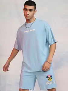 HIGHLANDER Mickey Mouse Printed Pure Cotton T Shirt With Shorts