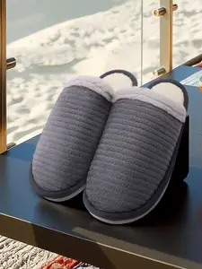 JENNA Men Striped Room Slippers