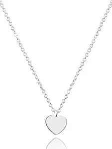 Nistra Women Sterling Silver Heartshine Necklace