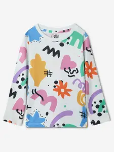 The Souled Store Boys Conversational Printed Round Neck Cotton T-shirt