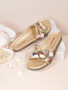 BRISKERS Women Open Toe Flats