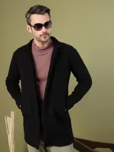 Rigo Men Single-Breasted Overcoat