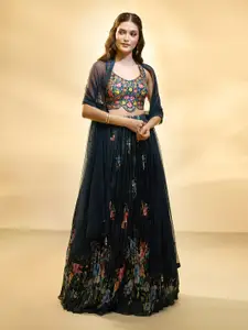 Alaya Advani Printed Ready to Wear Lehenga & Blouse With Dupatta