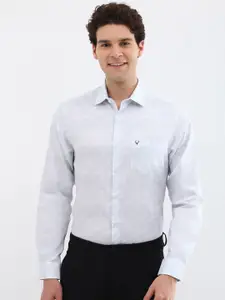 Allen Solly Men Spread Collar Abstract Printed Cotton Slim Fit Formal Shirt