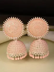 JMBW INTERNATIONAL Gold-Plated Big Round Jhumkas