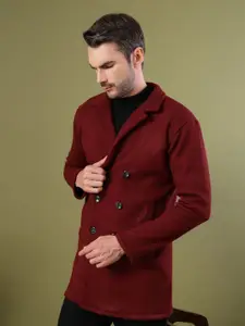 Rigo Men Double-Breasted Overcoat