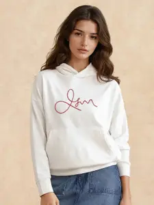 RAREISM Women Printed Hooded Sweatshirt