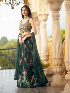 Alaya Advani Embroidered Ready to Wear Lehenga & Blouse With Dupatta
