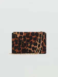 MANGO Women Animal Textured Money Clip