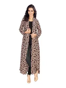 DressBerry Women Printed Longline Shrug