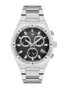 SANTA BARBARA POLO & RACQUET CLUB Men Bracelet Style Straps Reset Time Watch SB.1.10583-1