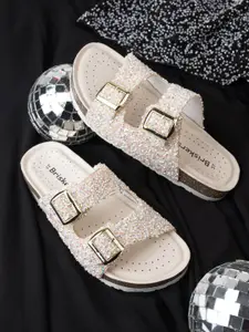 BRISKERS Women Open Toe Flats