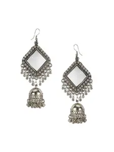 JMBW INTERNATIONAL Set Of 3 Contemporary Jhumkas Earrings