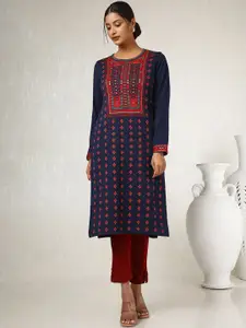 Soch Women Woven Design Acrylic Kurta