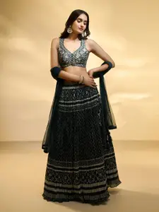 Alaya Advani Printed Ready to Wear Lehenga & Blouse With Dupatta