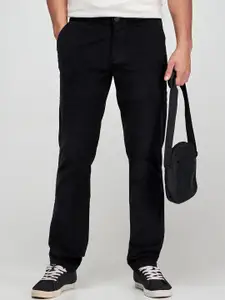 Red Flame Men Regular Fit Mid-Rise Trousers