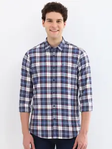 Allen Solly Men Custom Spread Collar Tartan Checked Cotton Casual Shirt