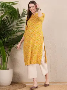Anouk Ethnic Motifs Printed Straight Kurta