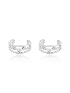 Nistra Set Of 2 Rhodium-Plated Toe Rings