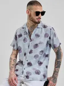 Snitch Men Relaxed Fit Abstract Printed Casual Shirt
