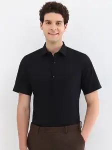 Allen Solly Men Spread Collar Solid Cotton Slim Fit Formal Shirt