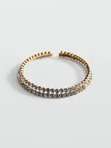 MANGO Choker Necklace with Rhine Stone Detail