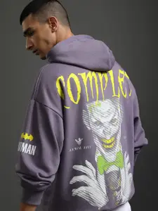 HIGHLANDER Warner Bros Joker Men Oversized Drop Shoulder Hoodie Sweatshirt