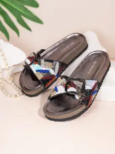 BRISKERS Women Open Toe Flats with Buckles